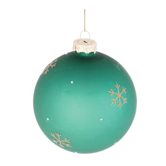 4" Beaded Pine Tree Ball Ornaments, 6ct.